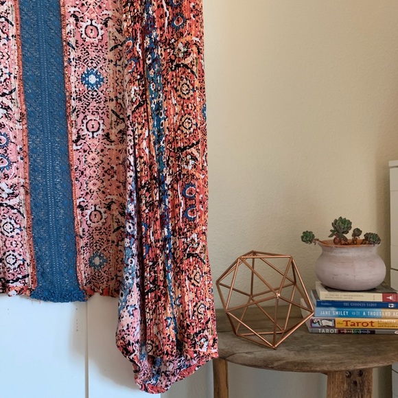 ANTHROPOLOGIE 🌷boho floral + crochet lace kimono - Picture 2 of 5